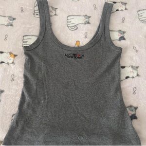 ISO Abercrombie & Fitch Gray New York Scoopneck Tank size S XS